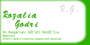 rozalia godri business card